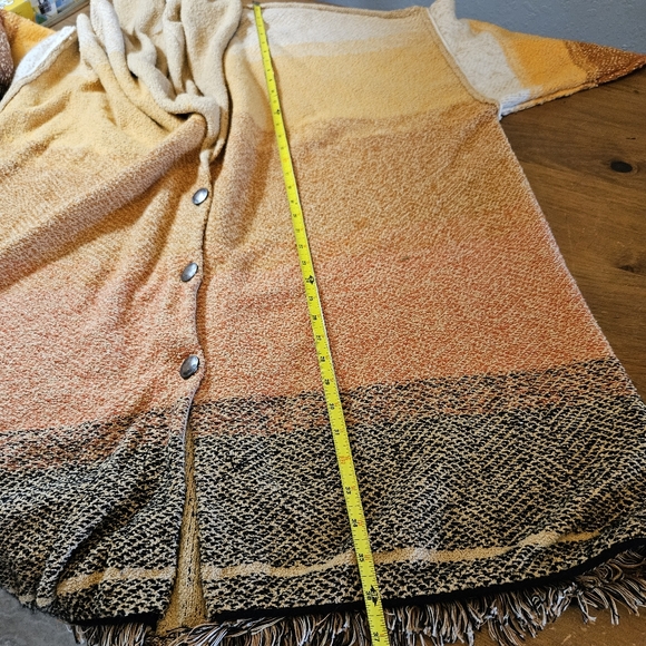 Free People Oversized Sunset Park Cardigan Sweater Low Sun Combo Size Large - Picture 9 of 10